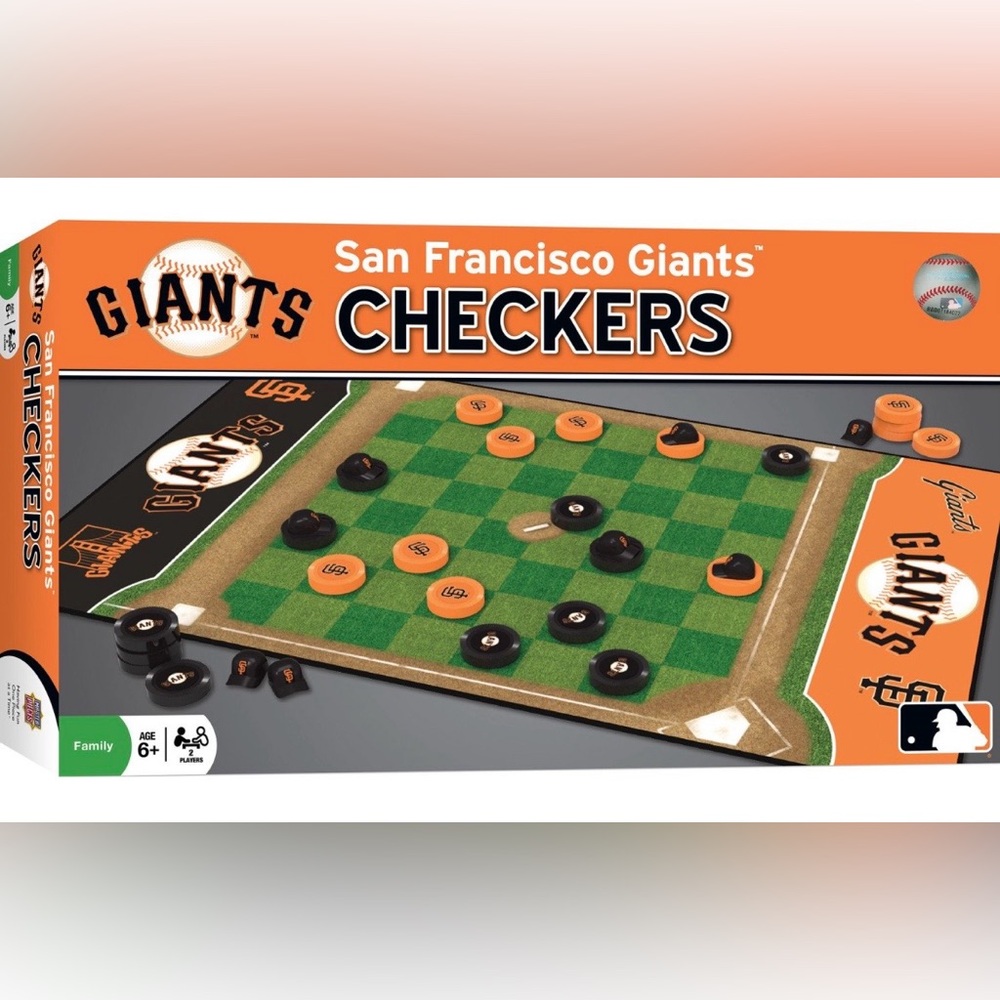 MLB San Francisco Giants Checkers Board Game - Officially Licensed